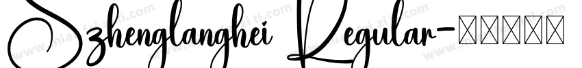 Szhenglanghei Regular字体转换
